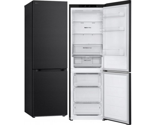 LG Refrigerator | GBV3100EEP | Energy efficiency class E | Free standing | Combi | Height 186 cm | No Frost system | Fridge net capacity 234 L | Freezer net capacity 110 L | Display | 35 dB | Dark Graphite
