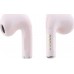 TWS Guess Glossy Effect Printed Classic Logo & Charm Pink Headphones