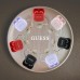 TWS Guess Glossy Effect Printed Classic Logo & Charm Pink Headphones