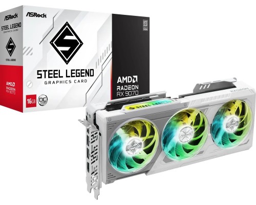 ASRock Radeon RX 9070 Steel Legend 16GB GDDR6 (RX9070 SL 16GO)