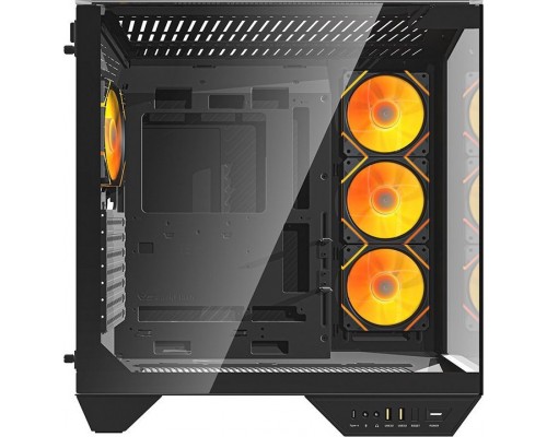 Darkflash DY470 black + 4 wentylatory + uchwyt GPU
