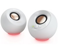 Creative Lautsprecher Pebble SE RGB Stereo, weiß