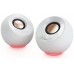 Creative Lautsprecher Pebble SE RGB Stereo, weiß