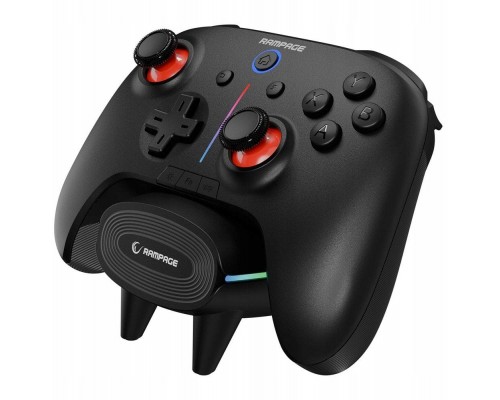 Rampage Hydra Pro Kontroler RGB bezwire pad ze stacją ładującą black