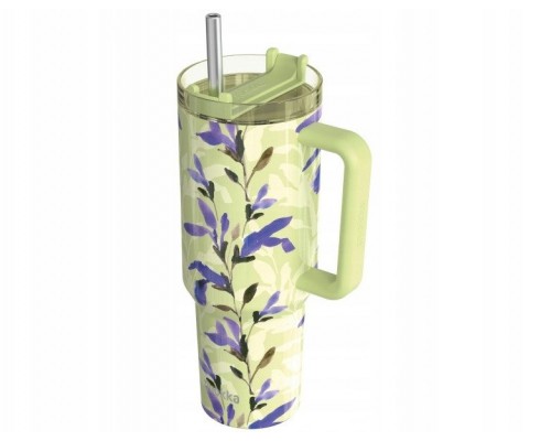 Quokka Stream -   of steel stainlessj 1200 ml with a straw (Matcha)