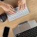 R-Go Tools Ergonomic keyboard R-Go Compact Break, compact keyboard with break software, QWERTY (IT), Bluetooth, white, Mini, Wireless, Bluetooth, Scissor key switch, QWERTY