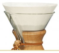 Chemex - Filtry papierowe okrągłe, niezłożone 6, 8, 10 filiżanek