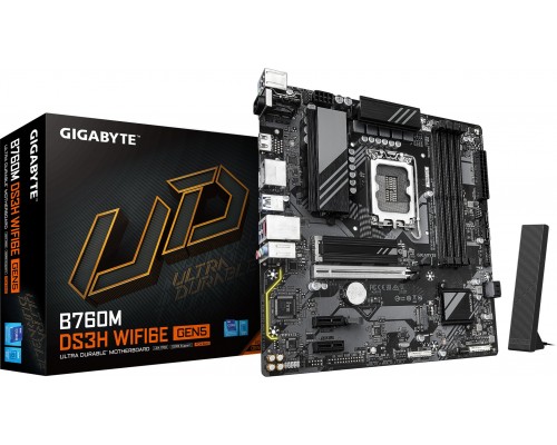 Intel B760 Gigabyte B760M DS3H WIFI6E GEN5