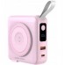 Mobile Origin & Travel Charger, Lightning/USB-C Cable, MagSafe/AW/iPhone Compatible, pink