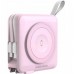 Mobile Origin & Travel Charger, Lightning/USB-C Cable, MagSafe/AW/iPhone Compatible, pink