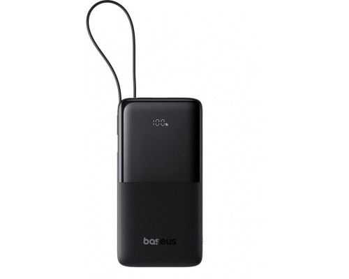 Baseus Bipow 2 20000mah 20W  cyfrowym wyświetlaczem With built-in cable USB-C - Black