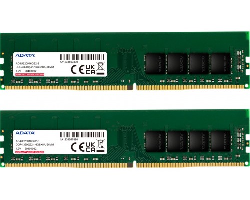 ADATA Premier, DDR4, 32 GB, 3200MHz, CL22 (AD4U320016G22-DTGN)
