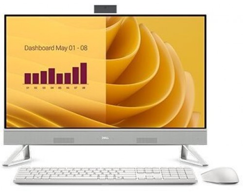 Dell DELL EC27250 Intel Core 7 150U 68,6 cm (27") 1920 x 1080 px Ekran dotykowy All-in-One PC 16 GB DDR5-SDRAM 1 TB SSD Windows 11 Pro Wi-Fi 6E (802.11ax) Perłowy, White