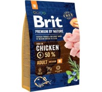 Brit Premium By Nature Adult M Medium 3kg