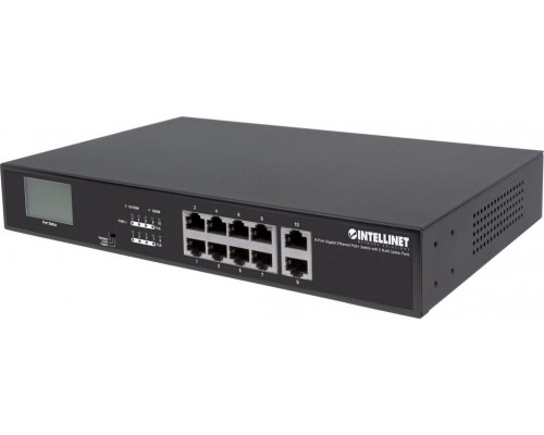 Switch Intellinet Network Solutions GIGA 8x POE+ 130W + 2x RJ45 UpLink, LCD (561303)