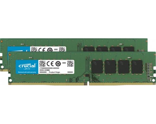 Crucial DDR4, 16 GB, 3200MHz, CL22 (CT2K8G4DFRA32A)