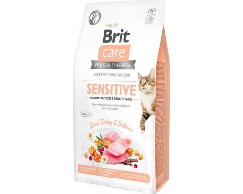 VAFO PRAHS BRIT CARE CAT SENSITIVE 2KG HEALTHY DIGESTION & DELICATE TASTE GF