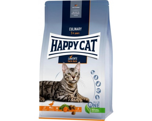 Happy Cat Culinary Farm Duck, sucha karma, dla kotów adults, kaczka, 1,3 kg, worek