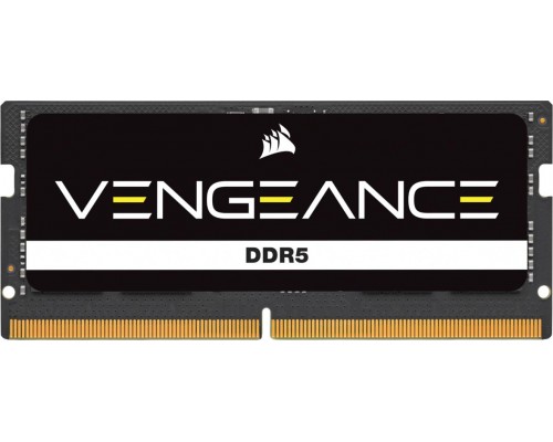 Corsair Vengeance, SODIMM, DDR5, 16 GB, 4800 MHz, CL40 (CMSX16GX5M1A4800C40)
