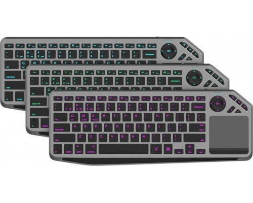 Techly bezprzewodowa Techly Dualna BT/RF Touchpad LED RGB