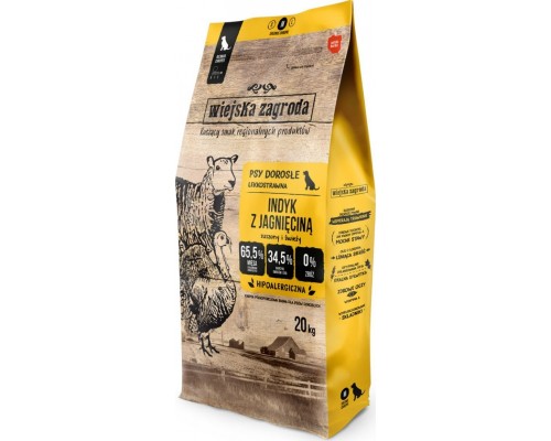 Wiejska Zagroda Turkey with lamb (dorosły) chrupki M 20kg