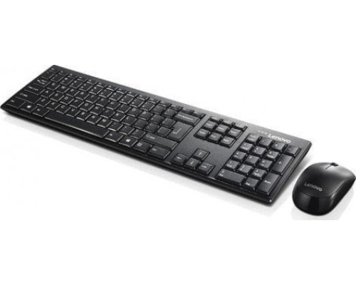 Lenovo Zestaw bezprzewodowy klawiatura i mysz Lenovo 100 (czarny)