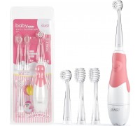 Brush Seago Brush sonic dla dzieci SEAGO, color pink, 1xAAA 1,5V (brak w zestawie), 4 końcówki, SG-513 Pink