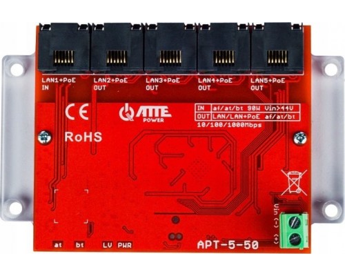 Switch Atte  POE / EXTENDER APT-5-50 5-PORT ATTE