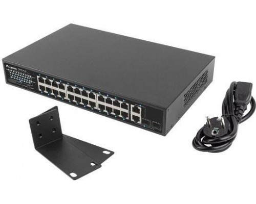 Switch Lamax Switch  Lanberg 24x 100Mb PoE+/2x Combo Rack 19