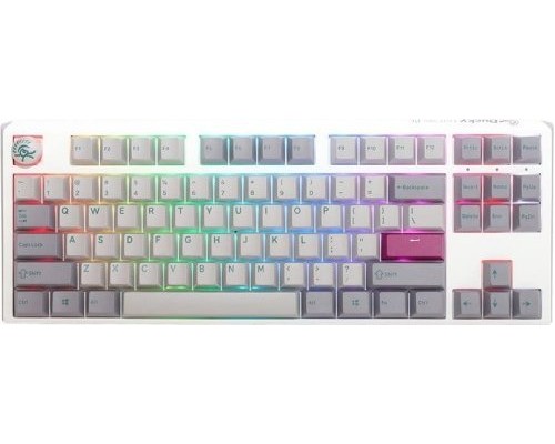 Ducky Ducky One 3 Mist Grey TKL Gaming Keyboard, RGB LED - MX-Blue