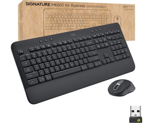 Logitech Logitech Signature MK650 Combo for Business - Tastatur-und-Maus-Set - kabellos - Bluetooth LE - QWERTZ - Schweiz - Graphite