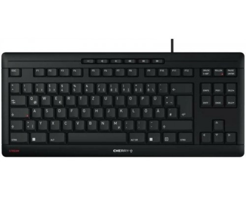Cherry CHERRY STREAM KEYBOARD TKL klawiatura USB AZERTY Belgijski Czarny
