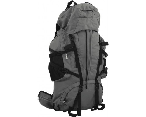 vidaXL Plecak turystyczny, szary, 80 L, tkanina Oxford
