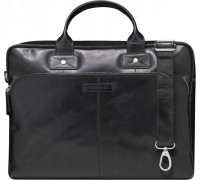 dbramante Kronborg - 16" (2nd Gen) - Full grain leather bag for notebook until 16" - Black