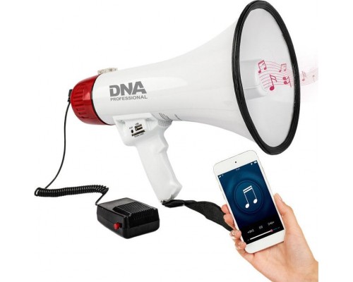 DNA MEGAFON SZCZEKACZKA WZMACNIACZ GŁOSU SYRENA BLUETOOTH 30W USB AUX MICRO SD