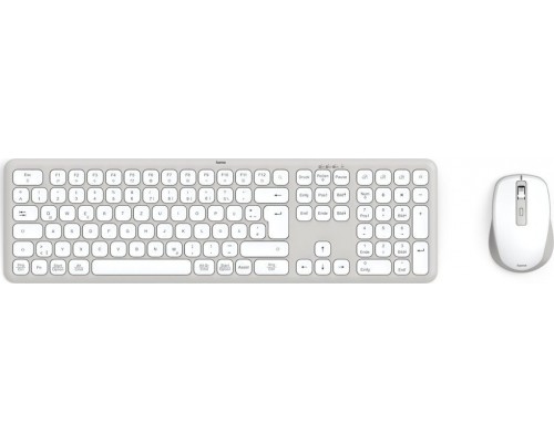 Hama Hama ZESTAW KLAWIATURA I MYSZ MULTI-DEVICE WKM-550 BIAŁO-SZARY (U81730660000)