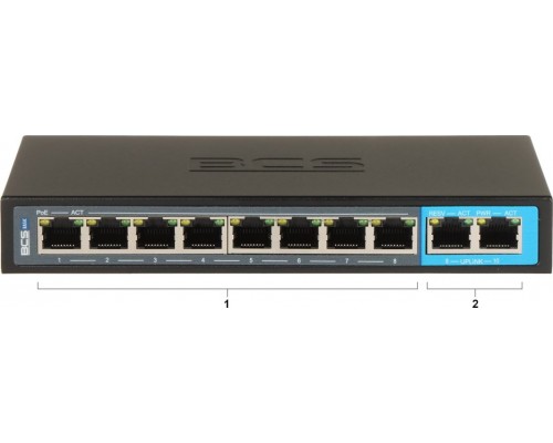 Switch BCS  POE BCS-B-SP08G02G 8-PORT BASIC