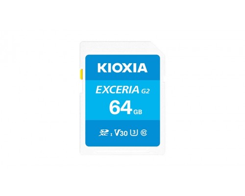 SD  Kioxia Exceria G2 SDXC 64 GB Class 10 UHS-I/U3 V30 (LNEX2L064GG4)