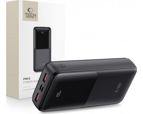 TECH-PROTECT PB02  20000MAH 22.5W Black