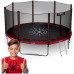 Garden Trampoline 12ft/374cm With outer mesh with ladder