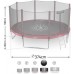 Garden Trampoline 12ft/374cm With outer mesh with ladder