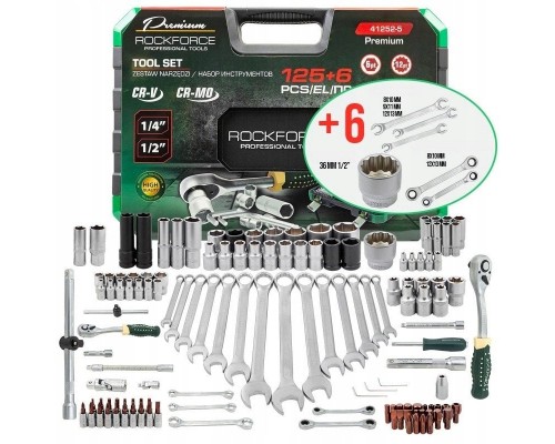 125+6el. 1/4", 3/8", 1/2" Premium