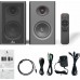 Głośniki do komputera bluetooth Laudberg XS1B 2.0 Czarne 80W pilot HDMI ARC USB DAC