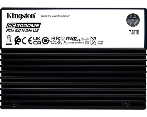 KINGSTON 7.68TB DC3000ME U.2 PCIe 5.0 NVMe TCG Opal Enterprise SSD