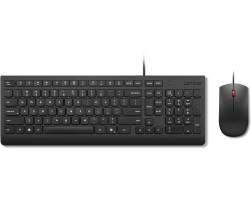 Lenovo Essential | Gaming Keyboard and Mouse Set | Wired | Nordic | Black