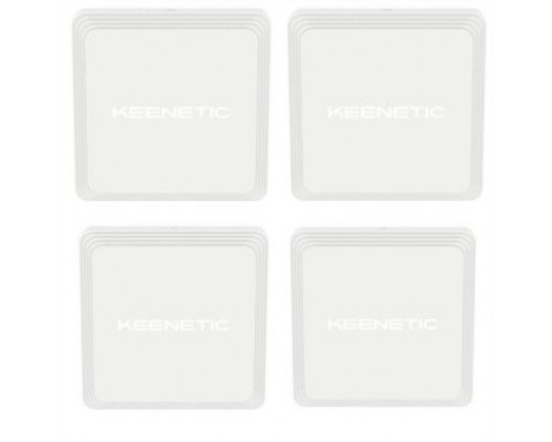 Keenetic Voyager Pro AX1800 Mesh WiFi-6 Router/rozszerzacz/punkt dostępowy, 4 sztuki w zestawie