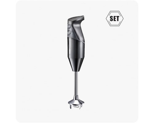 Bamix SwissLine, Immersion blender, Ice crushing, 1.8 m, 200 W, Black