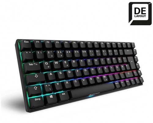 Sharkoon SKILLER SGK50 S3 PBT (Black. DE-Layout. Gateron G Pro 3.0 Yellow)