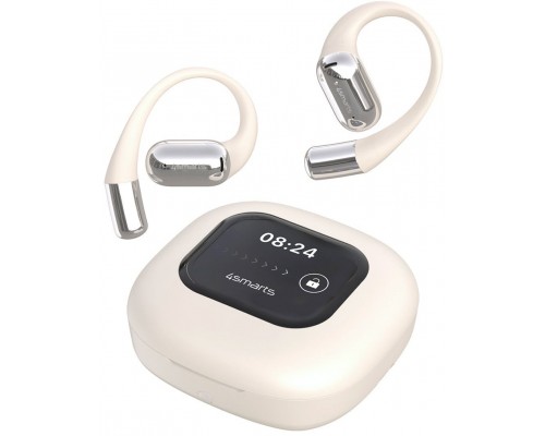 4smarts Open-Ear Kopfhörer SkyBuds AI Screen, beige