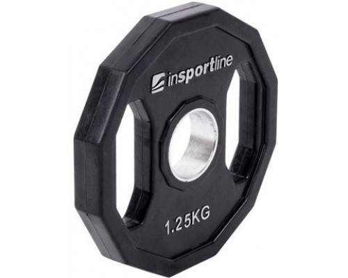 inSPORTline Rubberized load olympic Ruberton 1,25 kg black (15895)